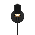 Wandleuchte EXPLORE LONG, GU10, IP20, schwenkbar, schwarz