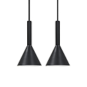Pendelleuchte KELVIS, 2er Set, GU10, IP20, schwarz