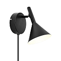 Wandleuchte KELVIS, GU10, IP20, schwarz