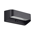 LED Solar-Wandleuchte MARCELLIO, IP54, Aufbau, mit Sensor, 5W 3000K 400lm, schwarz