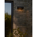 LED Solar-Wandleuchte MARCELLIO, IP54, Aufbau, mit Sensor, 5W 3000K 400lm, schwarz