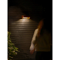 Nordlux LED Solar-Wandleuchte MARCELLIO, IP54, Aufbau, mit Sensor, 5W 3000K 400lm, braun