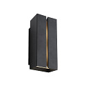 Outdoor Wandleuchte CLARINI, E27, IP54, seaside schwarz
