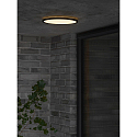 Nordlux LED Outdoor Deckenleuchte OJA 29, rund, 360�, 14W, 3000K, 1600lm, IP54, schwarz