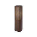 bollard lamp SIDARA 45 E27 IP44, seaside metallic brown dimmable