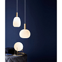 Nordlux Nordlux Pendant luminaire ALTON 25, shade � 25cm, height 33cm, pendulum 300cm, E27, white / brass / black