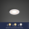 Nordlux Nordlux LED Ceiling recessed luminaire CLYDE 8, � 8.2cm, 5.5W 2700K 350lm 120�, 3-stage MOODMAKER circuit, white