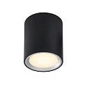 Nordlux LED Aufbau-Downlight FALLON LONG, IP20, � 10cm / H�he 12cm, 5.5W 2700K 500lm 110�, 3-Step MOODMAKER Dimmung, schwarz