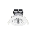 Nordlux Nordlux LED Einbau-Downlight FREMONT IP23 3er-Set, jeweils � 8.5cm, 5.5W 2700K 345lm 36�, schwenkbar 12�, Wei�