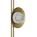 Nordlux Stehleuchte LILLY, 3x E14, IP20, messing / Glas opalwei�