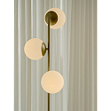 Nordlux Stehleuchte LILLY, 3x E14, IP20, messing / Glas opalwei�