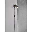 Wall spot LOTUS, E14, IP20, black/gold