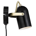 Nordlux Wall spot LOTUS, E14, IP20, black/gold