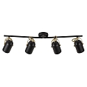 Nordlux Ceiling spot LOTUS, 4 flame, E14, IP20, black/gold