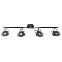 Nordlux Ceiling spot LOTUS, 4 flame, E14, IP20, black/gold