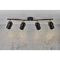 Nordlux Ceiling spot LOTUS, 4 flame, E14, IP20, black/gold