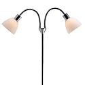 Nordlux Nordlux Stehleuchte RAY 1, 2-flammig, E14, IP20, chrom