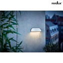 design for the people by Nordlux LED Außenleuchte FRONT 26 LED Wandleuchte, 8W LED, 3000K, 650lm, IP44