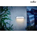 design for the people by Nordlux LED Außenleuchte FRONT 36 LED Wandleuchte, 12W LED, 3000K, 850lm, IP44