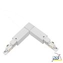 Zubeh�r f�r 3-Phasen Stromschiene GLOBALtrac� PULSE - L-Verbinder XTSNC 635, DALI steuerbar - Rechts (au�en), Wei�
