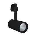 LED 3-Phasen-Strahler TRACKLIGHT SPOT D75 NFL, � 7.5cm, CRi >90, UGR <16, verstellbar, 25W 4000K 1900lm 24�, schwarz