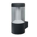 outdoor wall luminaire ENDURA� STYLE LANTERN MODERN cylindrical, switchable IP44, dark grey 