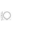 Ledvance LED Bad-Aufbauleuchte SMART+ WIFI ORBIS DISC, IP44, � 40cm, 25W 3000-6500K 1900lm 110�, wei�