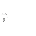 Ledvance SMARTWFR5040 3W 230V TW E14 4X1 LEDV