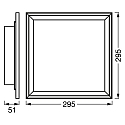 Ledvance SMART WIFIPLANPLUSRGBFR300X300RGBTW