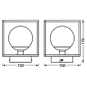 Ledvance DECOR SQUARE 150X150 IP44BK 1XG9