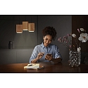 Ledvance LED Pendelleuchte SMART+ WIFI DECOR WOOD PENDANT TW, 3-flammig, 21W 3000-6500K, App steuerbar, Holz-Optik