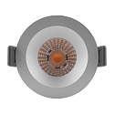 Ledvance downlight SP FIX P 8W 930 PS DIM IP44 SI rigid, with switch, multipower, set back IP44/IP20, silver