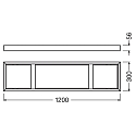 Ledvance PL 1200 SURFACE MOUNT KIT BK LEDV