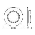 Ledvance ring SP RING D100 BK LEDV