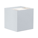 LED Au�enwandleuchte CYBO, IP65, eckig, 8x8cm, 2x 3W 2700K, Winkel verstellbar von 40-120�, wei�