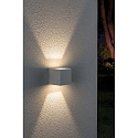 LED Au�enwandleuchte CYBO, IP65, eckig, 8x8cm, 2x 3W 2700K, Winkel verstellbar von 40-120�, wei�