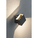 LED Au�enwandleuchte CYBO, IP65, eckig, 10x10cm, 2x 3,5W 2700K 85�, drehbar, wei�