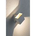 Paulmann LED Au�enwandleuchte CYBO, IP65, eckig, 10x10cm, 2x 3,5W 2700K 85�, drehbar, wei�