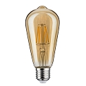 Paulmann Paulmann LED Vintage Lamp ST64, 6W, E27, gold, gold light, dimmable
