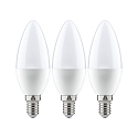 Paulmann Paulmann LED 3-pack 5,5W E14 2700K, candle