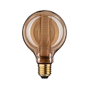 Paulmann Dekorative LED Globelampe G95 INNER GLOW RING, E27, 4W 1800K 200lm, Goldglas