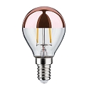 Paulmann LED Filament Kopfspiegel-Tropfen KUPFER, 230V, E14, 2.6W 2700K 220lm, klar