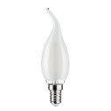 Paulmann LED Filament Candle lamp wind gust, 230V, E14, 4.8W 2700K 470lm, dimmable, satin