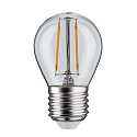 Paulmann LED Filament Tropfen P45, 230V, E27, 4.8W 6500K 470lm, dimmbar, Glas klar