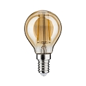 Paulmann LED Filament Tropfen P45, 230V, E14, 2.6W 2500K 260lm, Goldglas klar