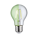 Paulmann LED Deko-Filament Birne GR�N NonDim, 230V, E27, 1W 4900K 170lm, Glas klar