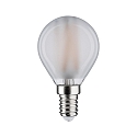 Paulmann LED Filament Tropfen P45, 230V, E14, 5W 4000K 470lm, dimmbar,  unststoff matt