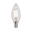 Paulmann LED Filament Kerze B35, 230V, E14, 5W 2700K 432lm, 3-stufig dimmbar, Glas klar