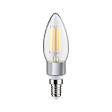 Paulmann LED Filament Kerze B35, 230V, E14, 5W 1800-3000K 470lm, dim-to-warm, klar/grau