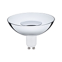 Paulmann LED Reflektorlampe Edition Special, � 10cm, innenverspiegelt, 230V, GU10, 4.9W 3000K 360lm, 3step dimmbar, Wei� / Silber